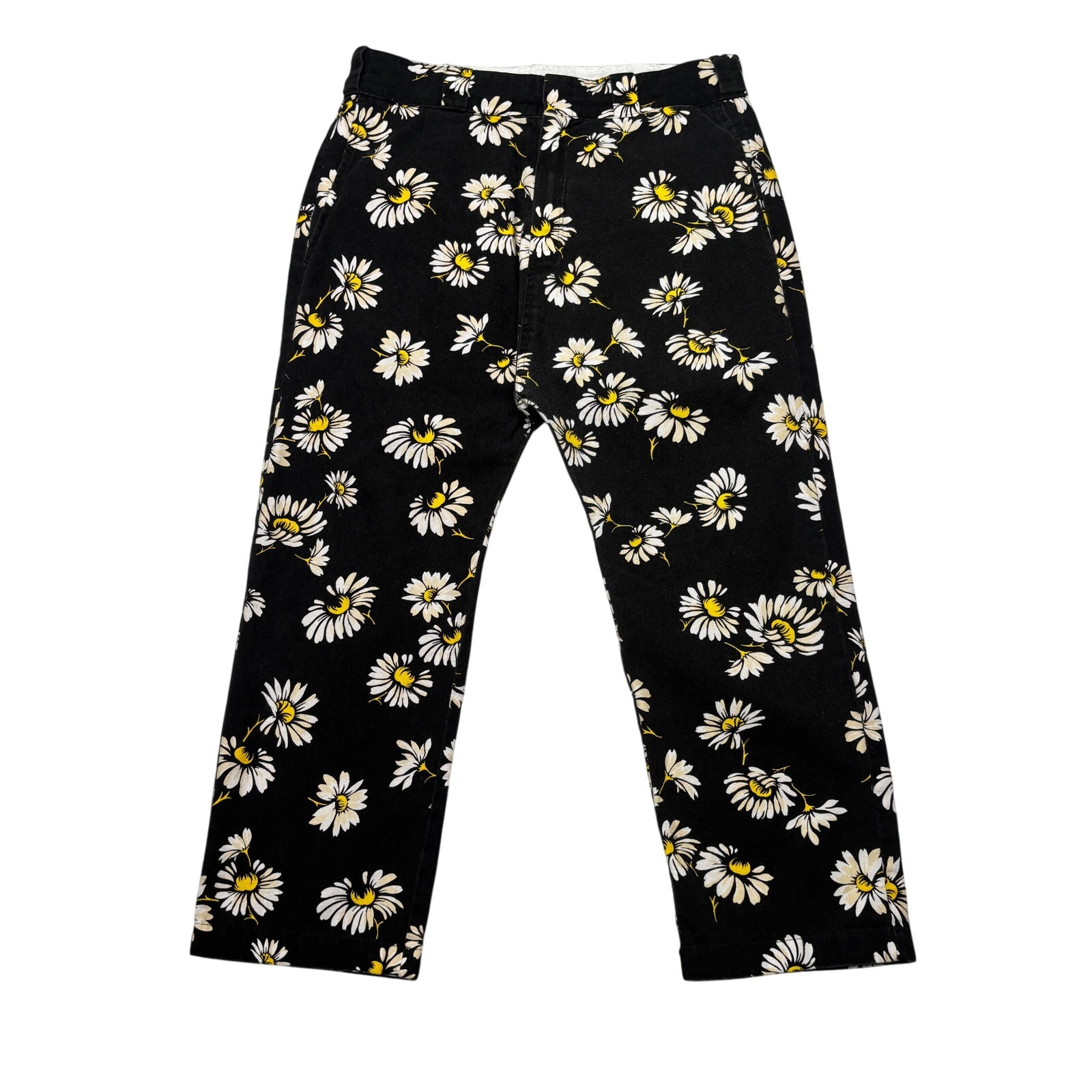 R13 Daisy On Black Workwear Drop Pants Women's 26